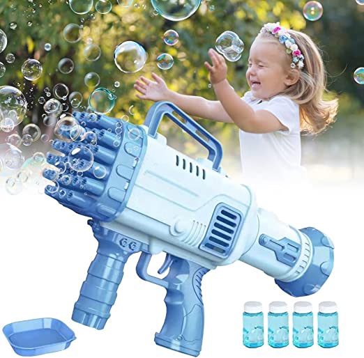 Toyz island Bubble Makers, 32 Holes Bubble Gun, Rocket Boom Bubble Gun ...